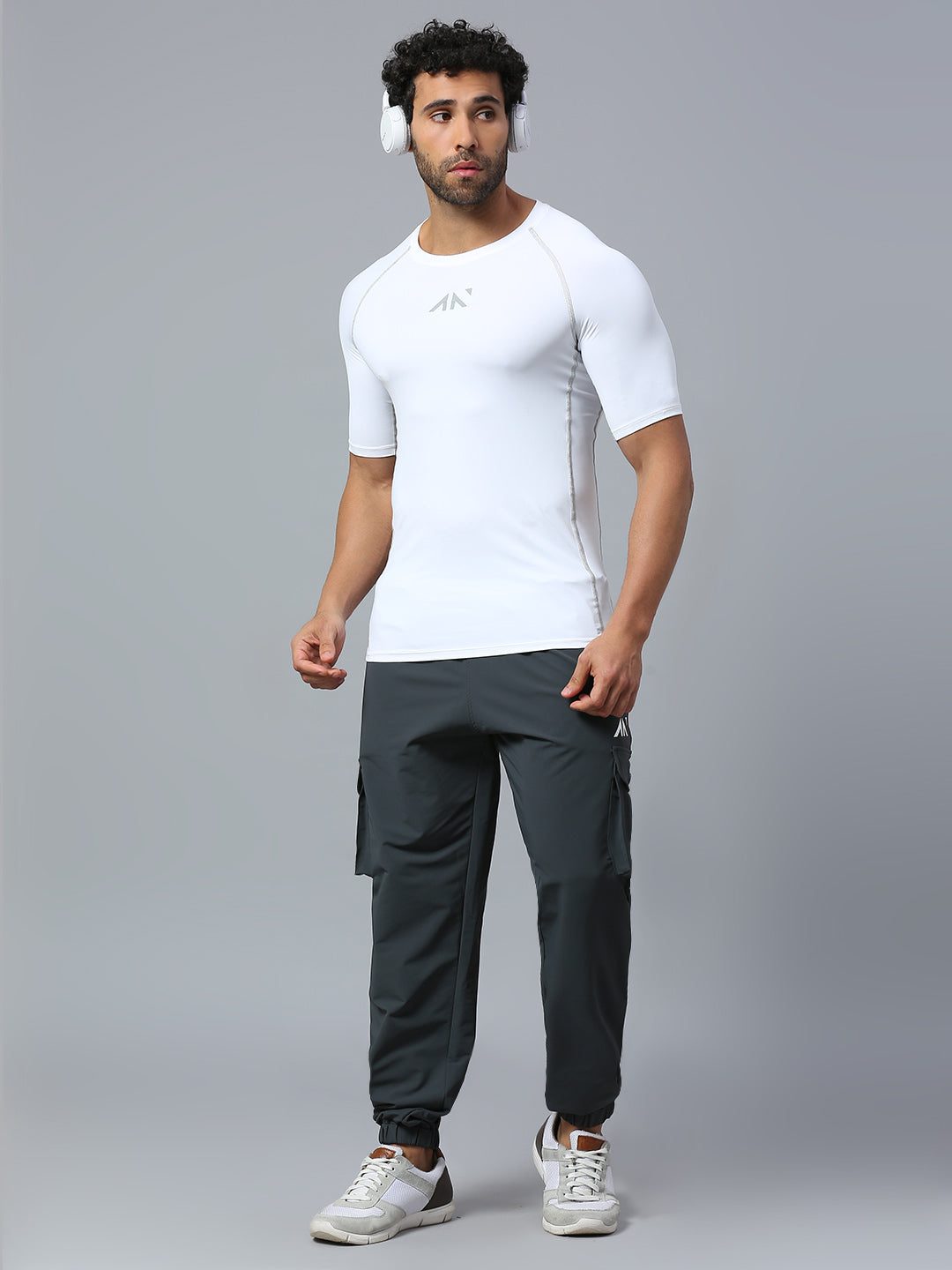 gym half sleeve tshirt compression men