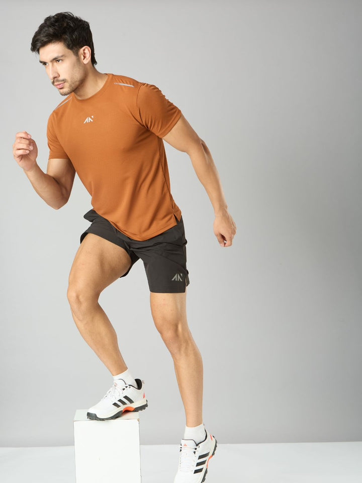 Quick Dry Running T-Shirt Rust