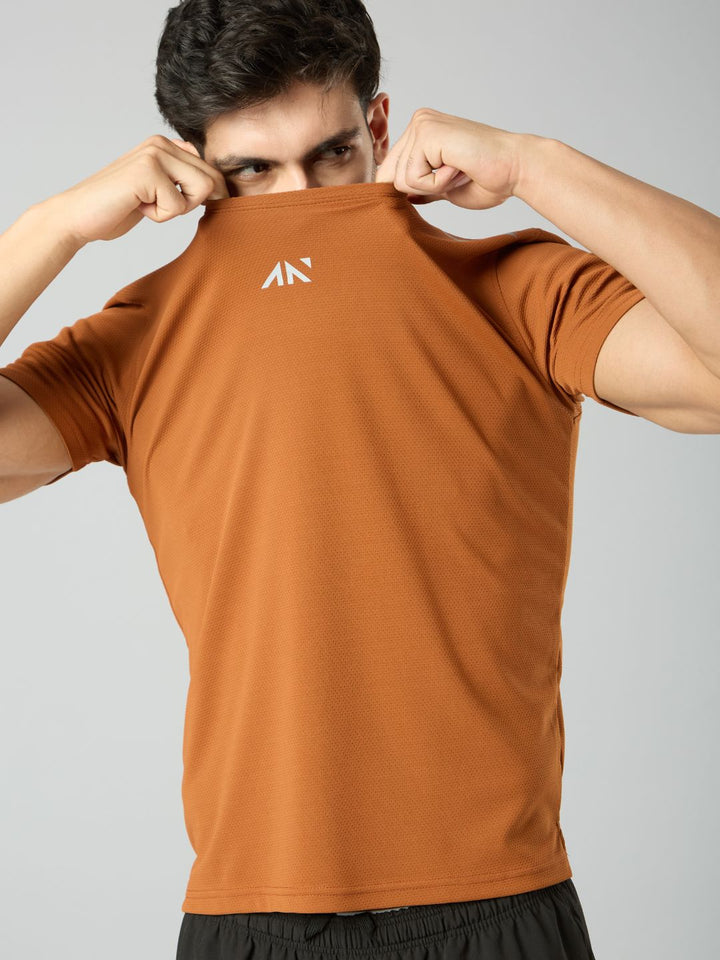 Quick Dry Running T-Shirt Rust