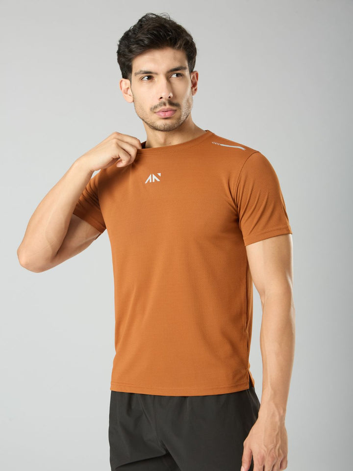 Quick Dry Running T-Shirt Rust
