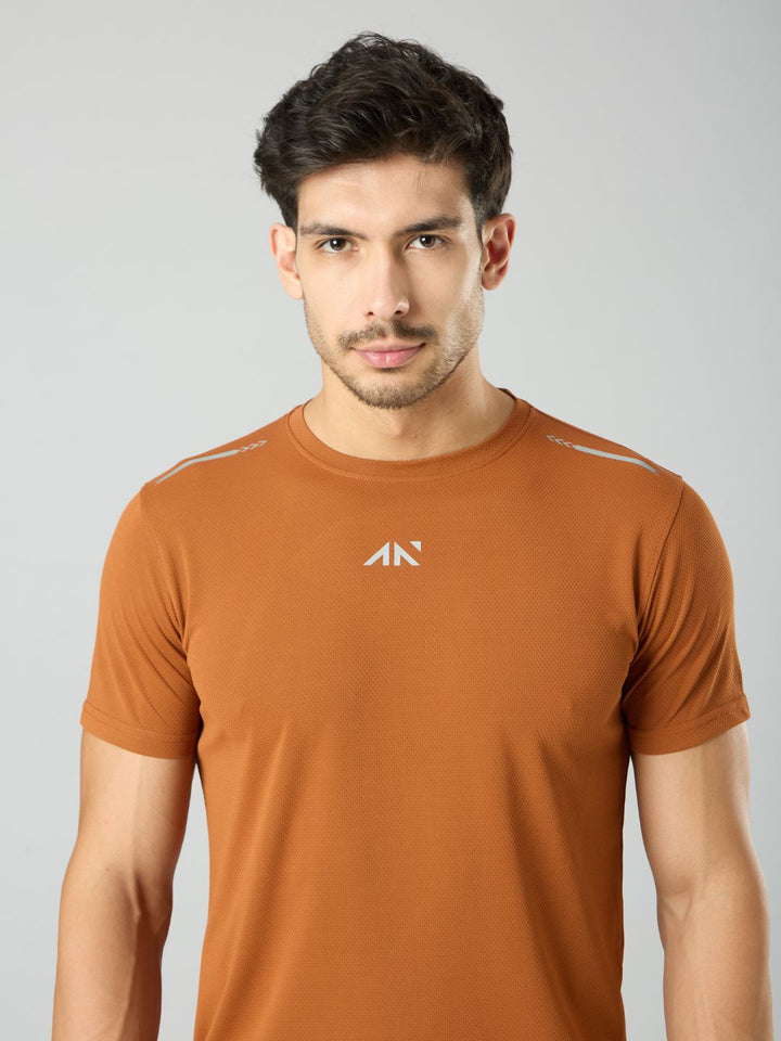 Quick Dry Running T-Shirt Rust