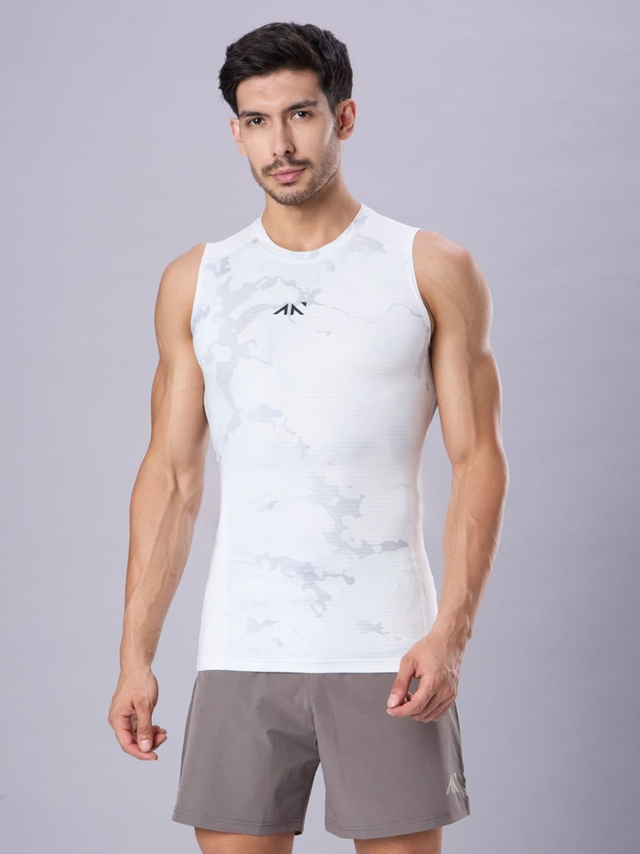 Critical Compression Vest White Camo