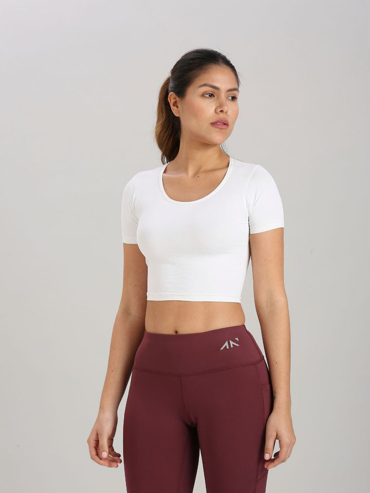Eternal Scoop Neck Crop Top