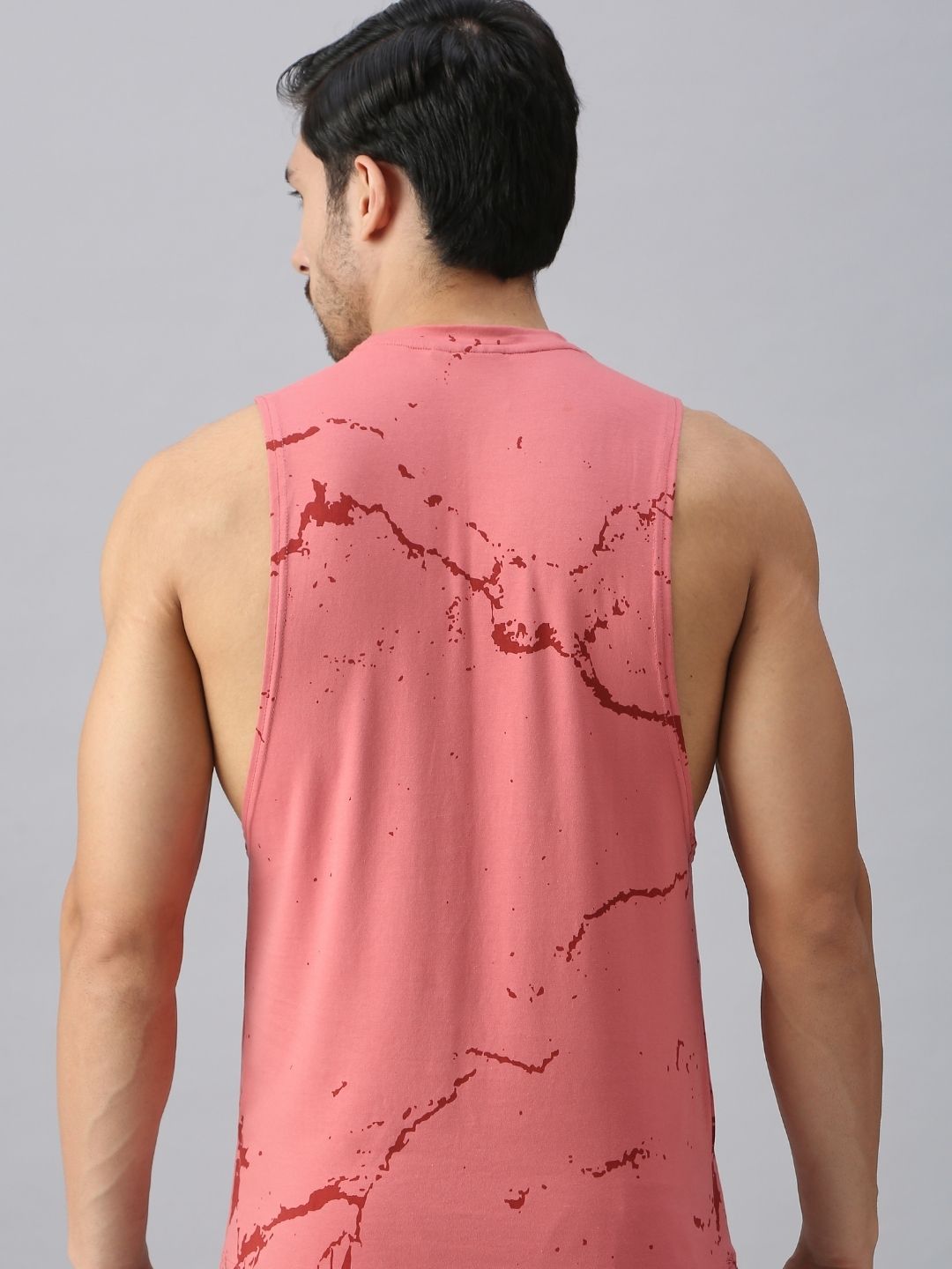 Marble Deepcut Vest Rose