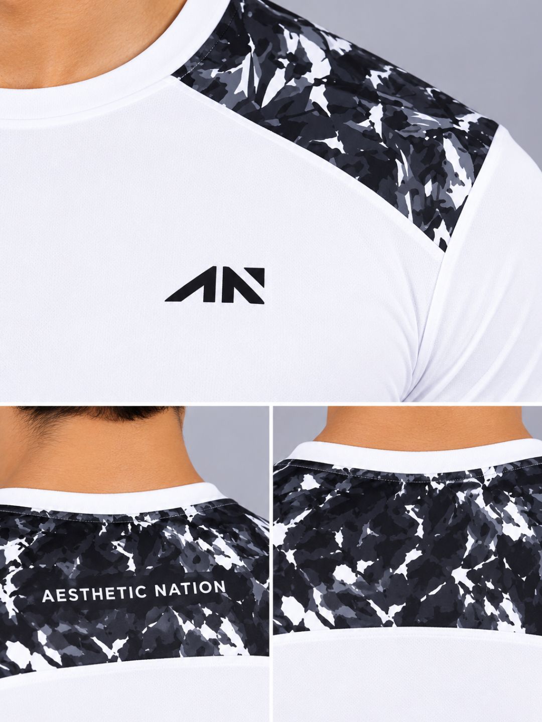 Muscle Fit Ice White Camo Tshirt