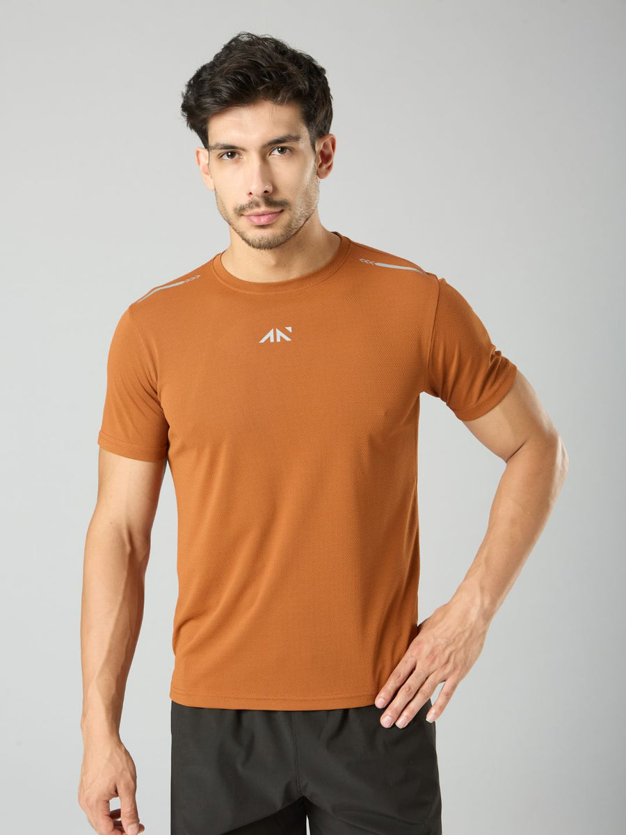 Quick Dry Running T-Shirt Rust
