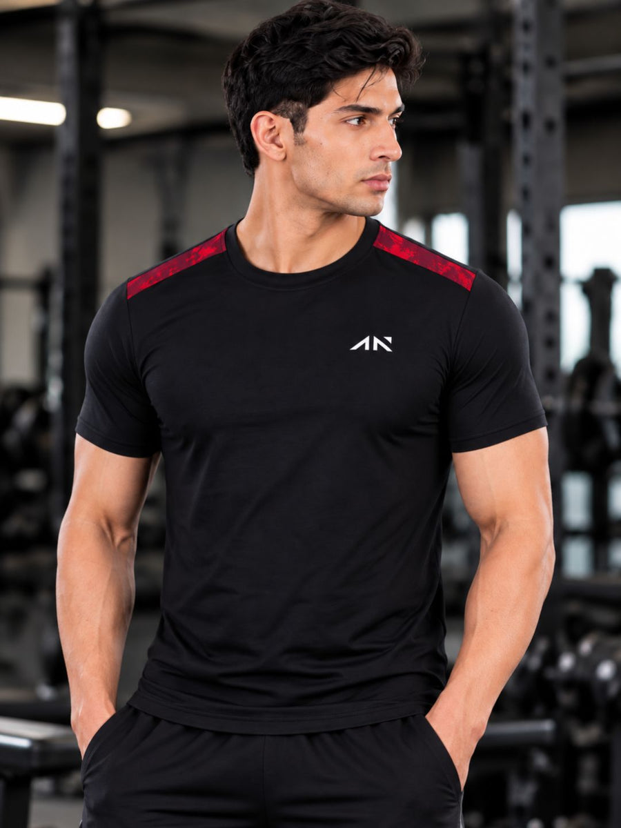 Muscle Fit Tie Dye Red Tshirt
