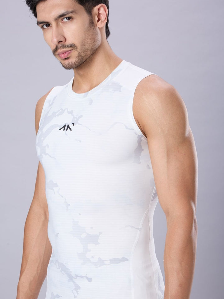 Critical Compression Vest White Camo