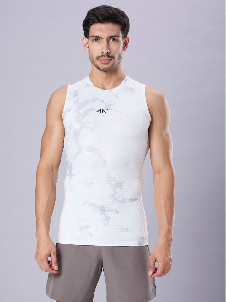 Critical Compression Vest White Camo