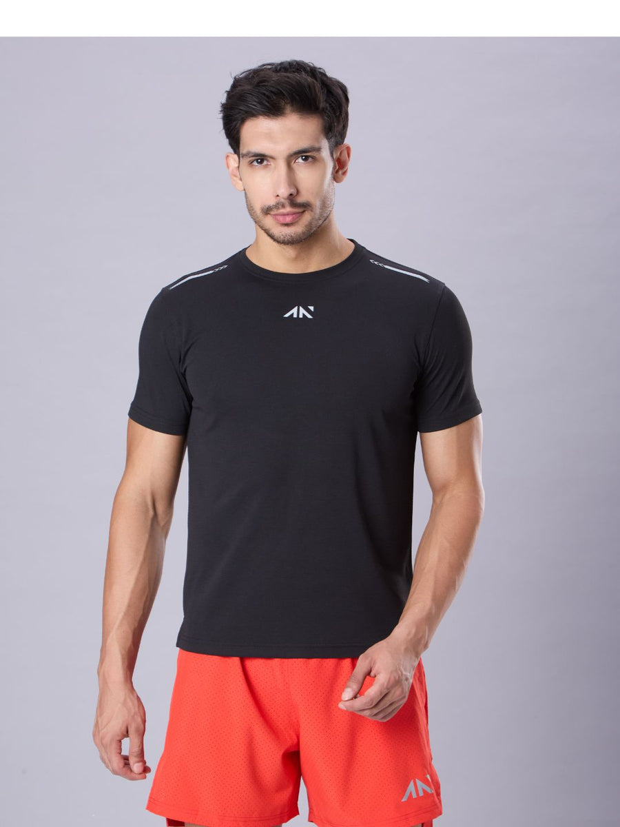 Quick Dry Running T-Shirt Black