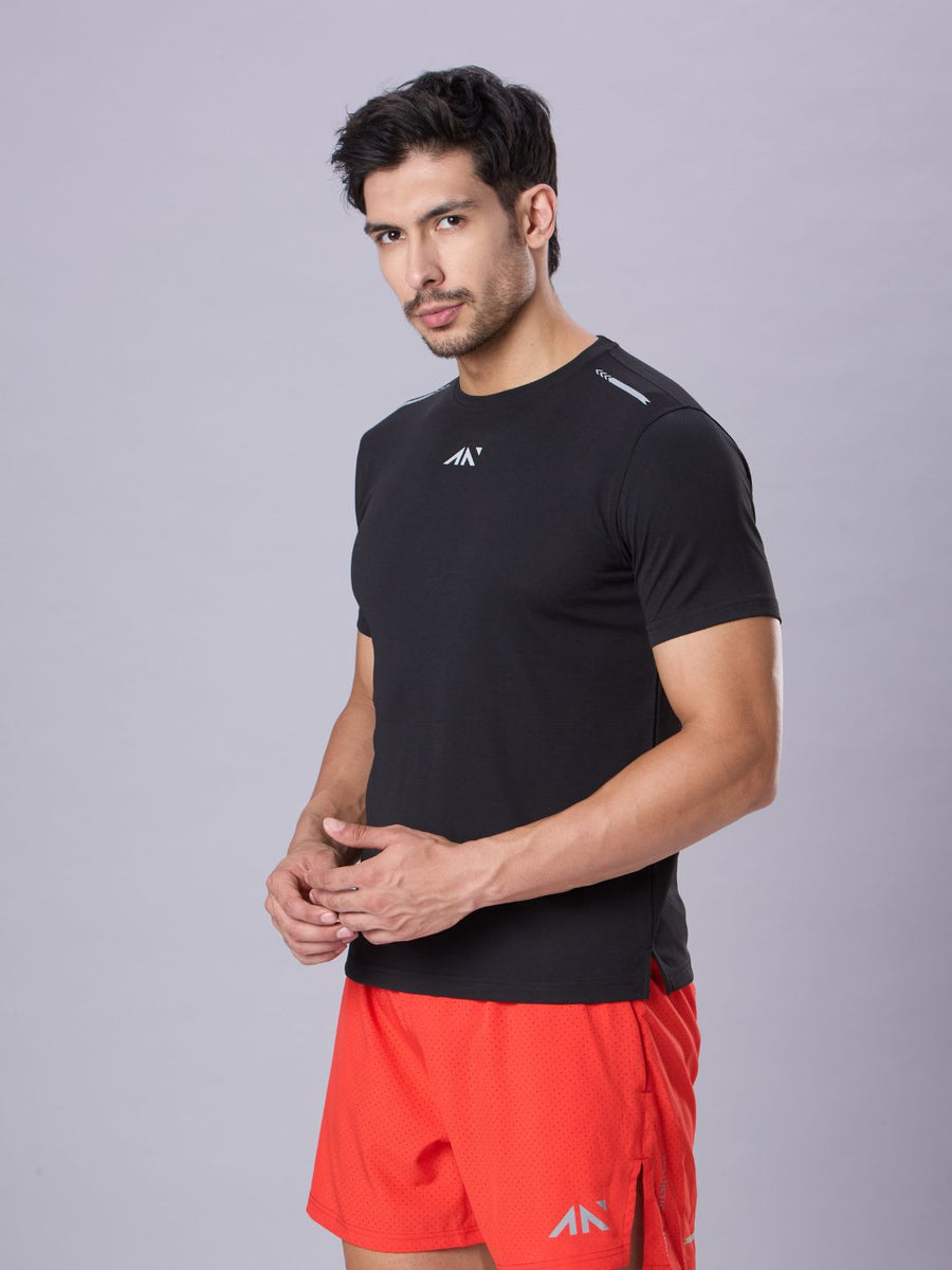 Quick Dry Running T-Shirt Black