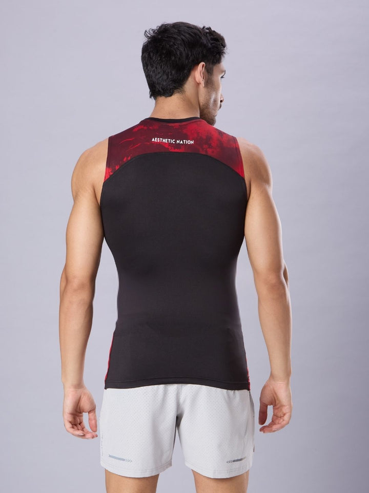 Critical Compression Vest Black Red