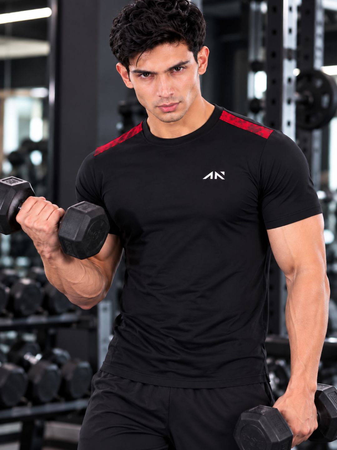 Muscle Fit Tie Dye Red Tshirt