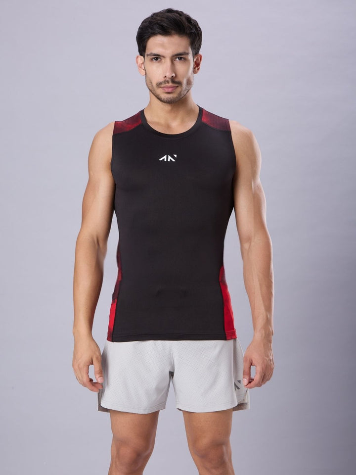 Critical Compression Vest Black Red