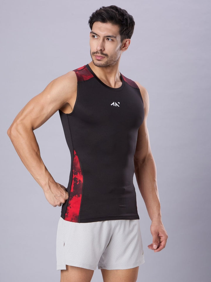 Critical Compression Vest Black Red