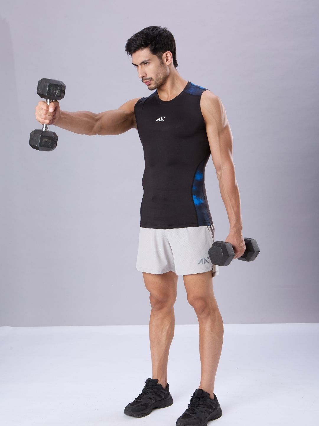 Critical Compression Vest Black Blue