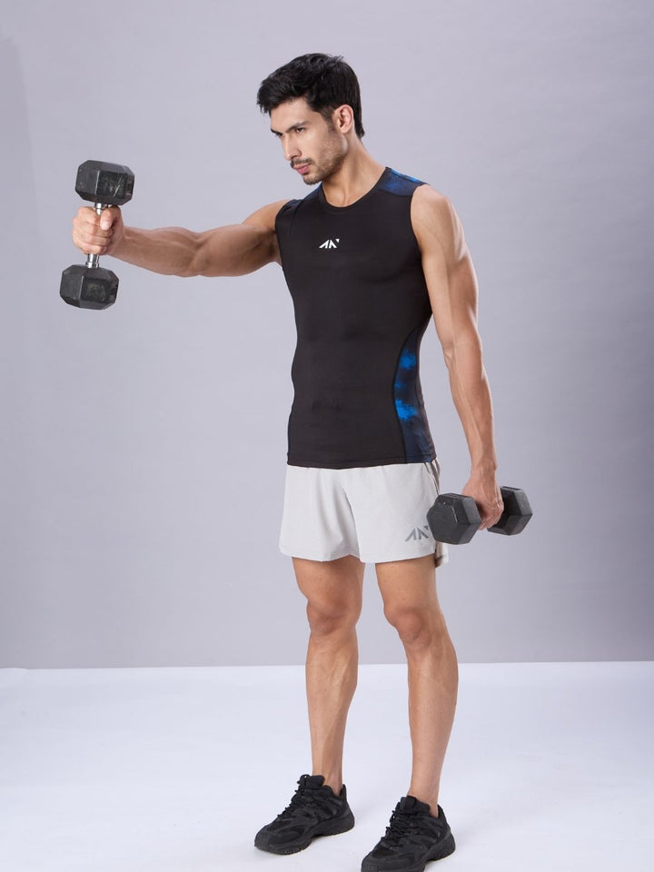 Critical Compression Vest Black Blue