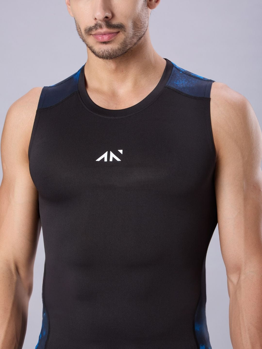 Critical Compression Vest Black Blue