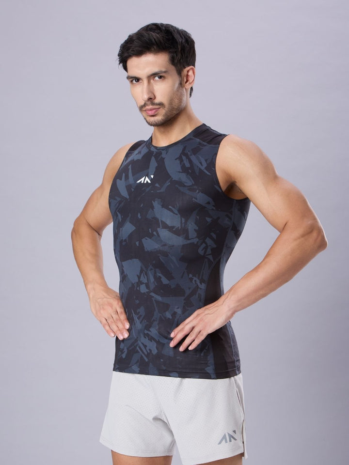 Critical Compression Vest Black Camo