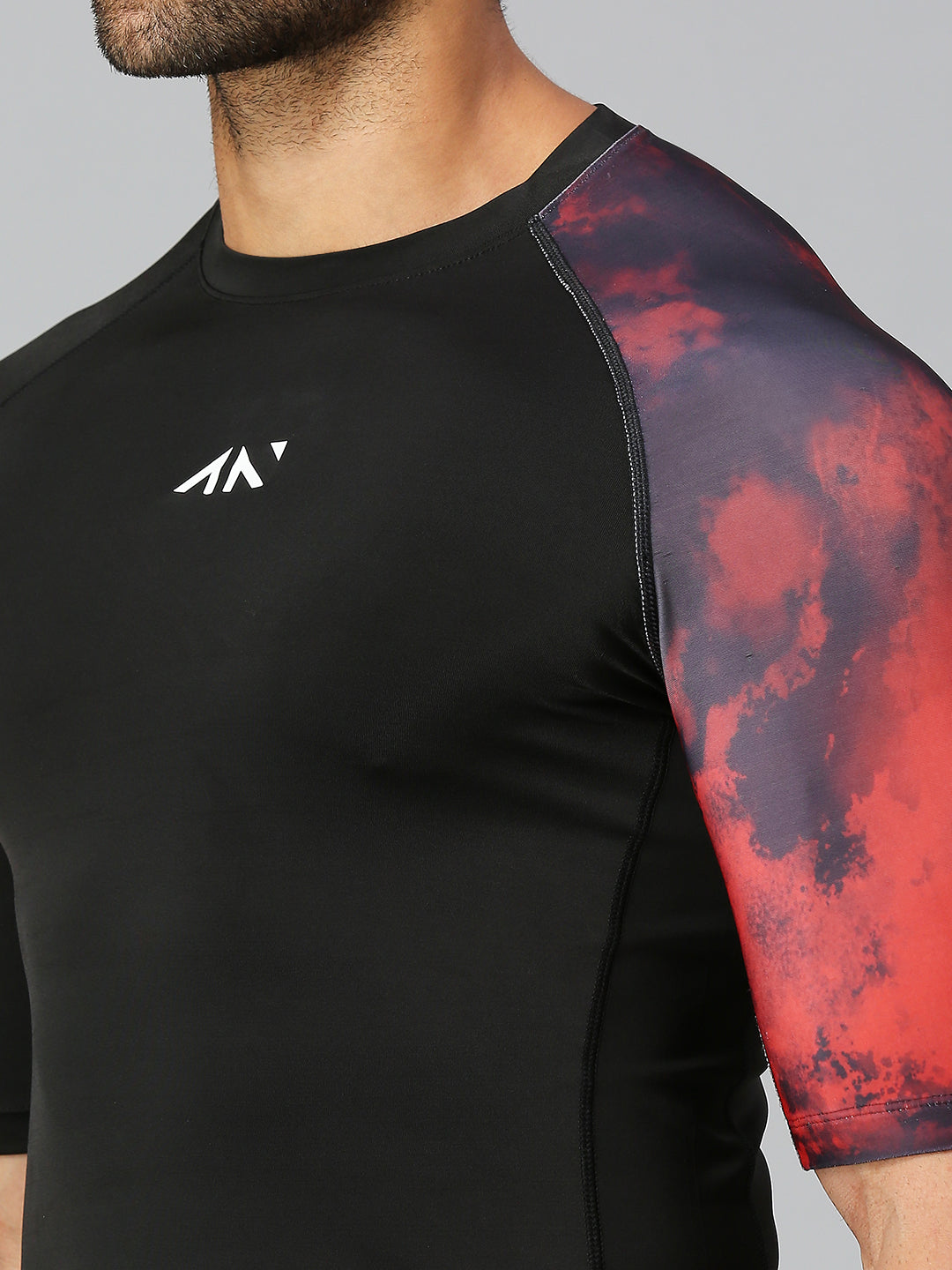 Buy Men's Half Sleeve Compression T-Shirt Tiedye – Gym & Fitness Wear ...