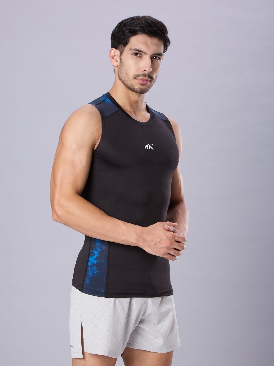 Critical Compression Vest Black Blue