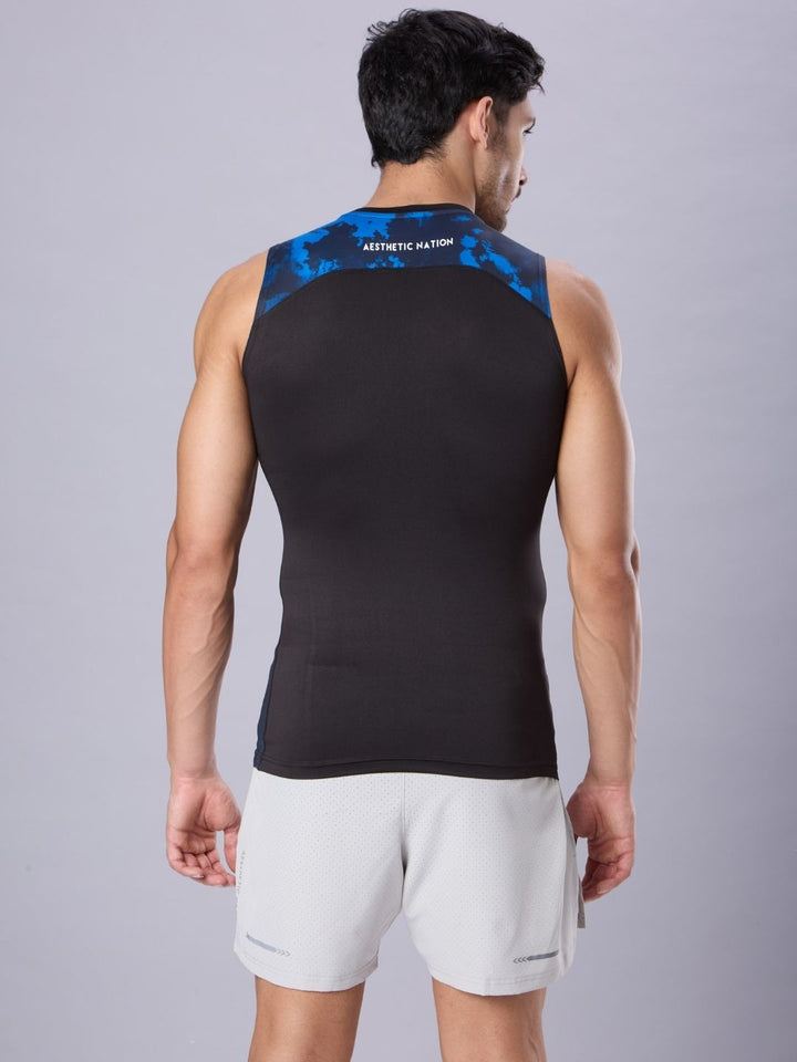Critical Compression Vest Black Blue