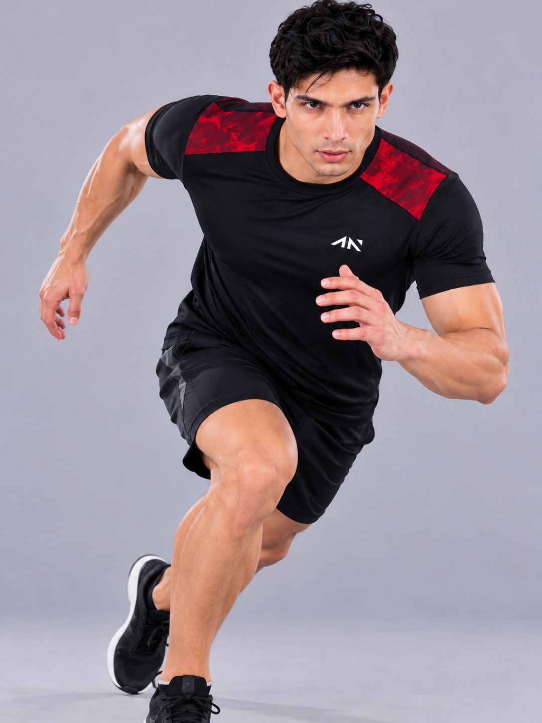 Muscle Fit Tie Dye Red Tshirt