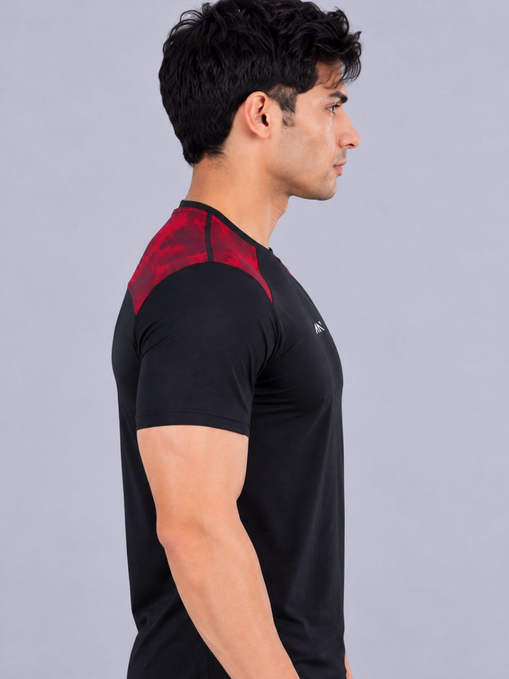 Muscle Fit Tie Dye Red Tshirt