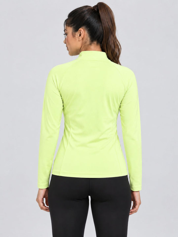 Pulse Zipup Top Macha