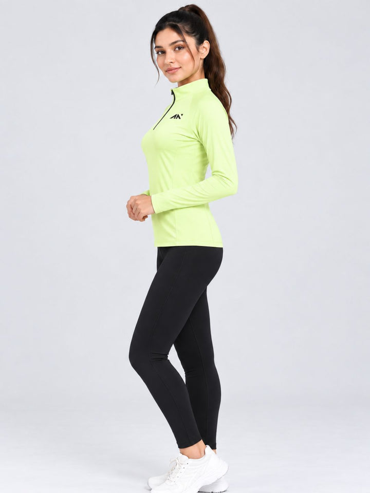 Pulse Zipup Top Macha
