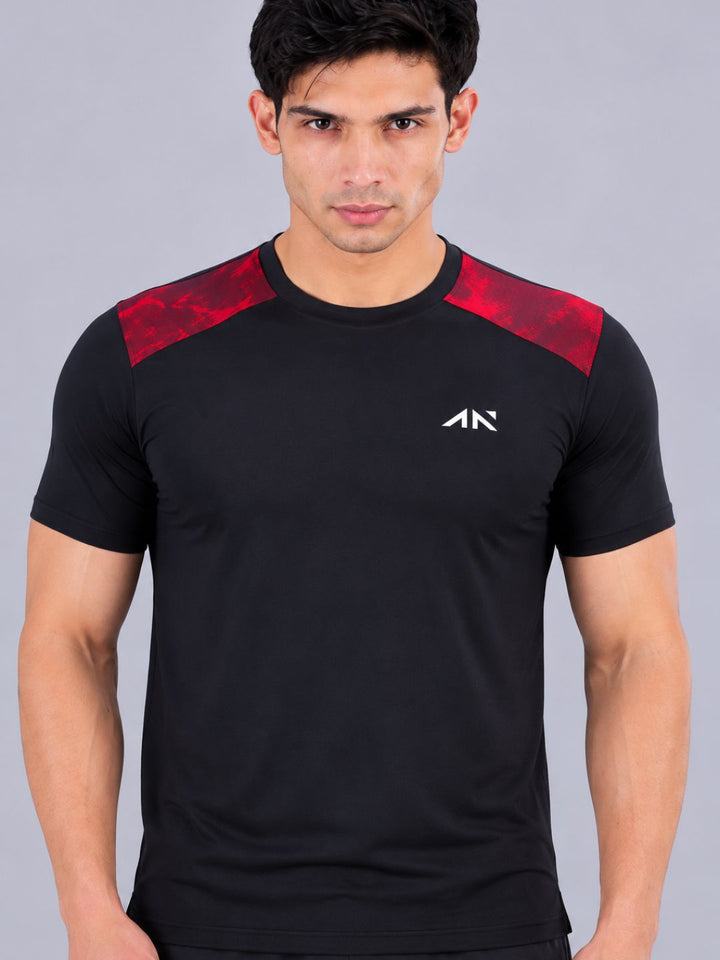 Muscle Fit Tie Dye Red Tshirt