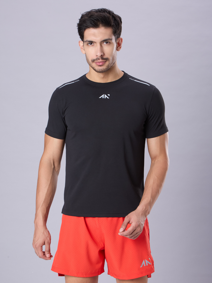 Quick Dry Running T-Shirt Black