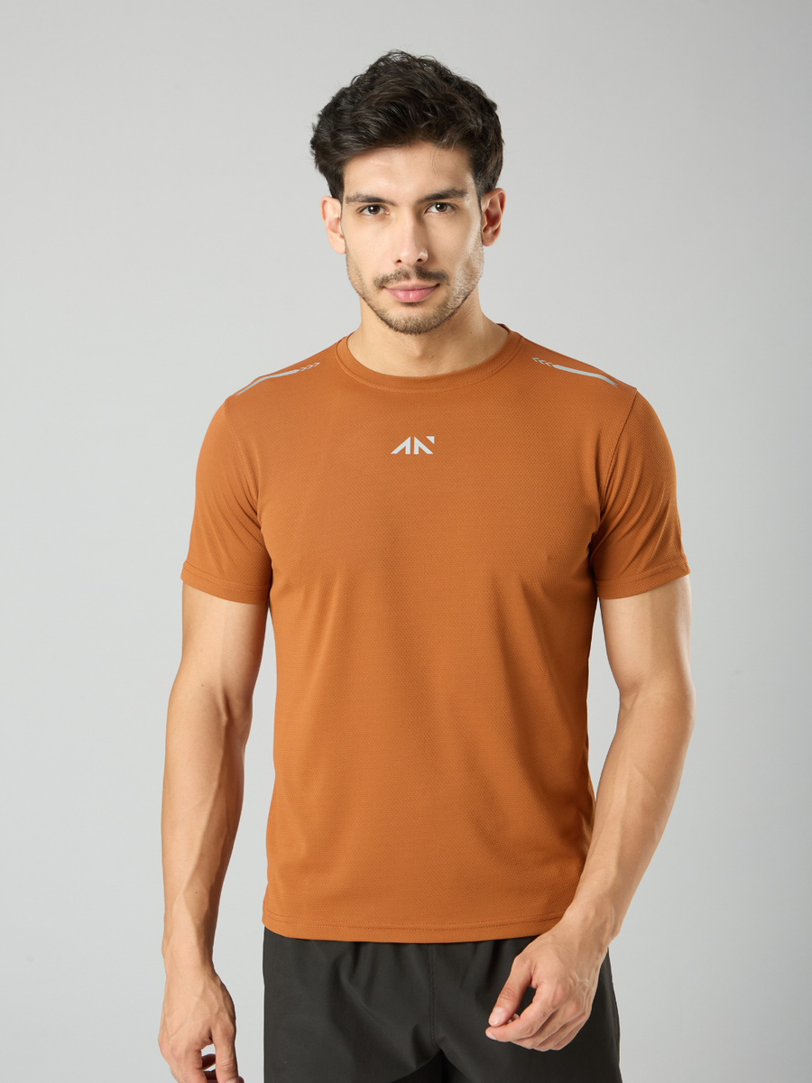 Quick Dry Running T-Shirt Rust