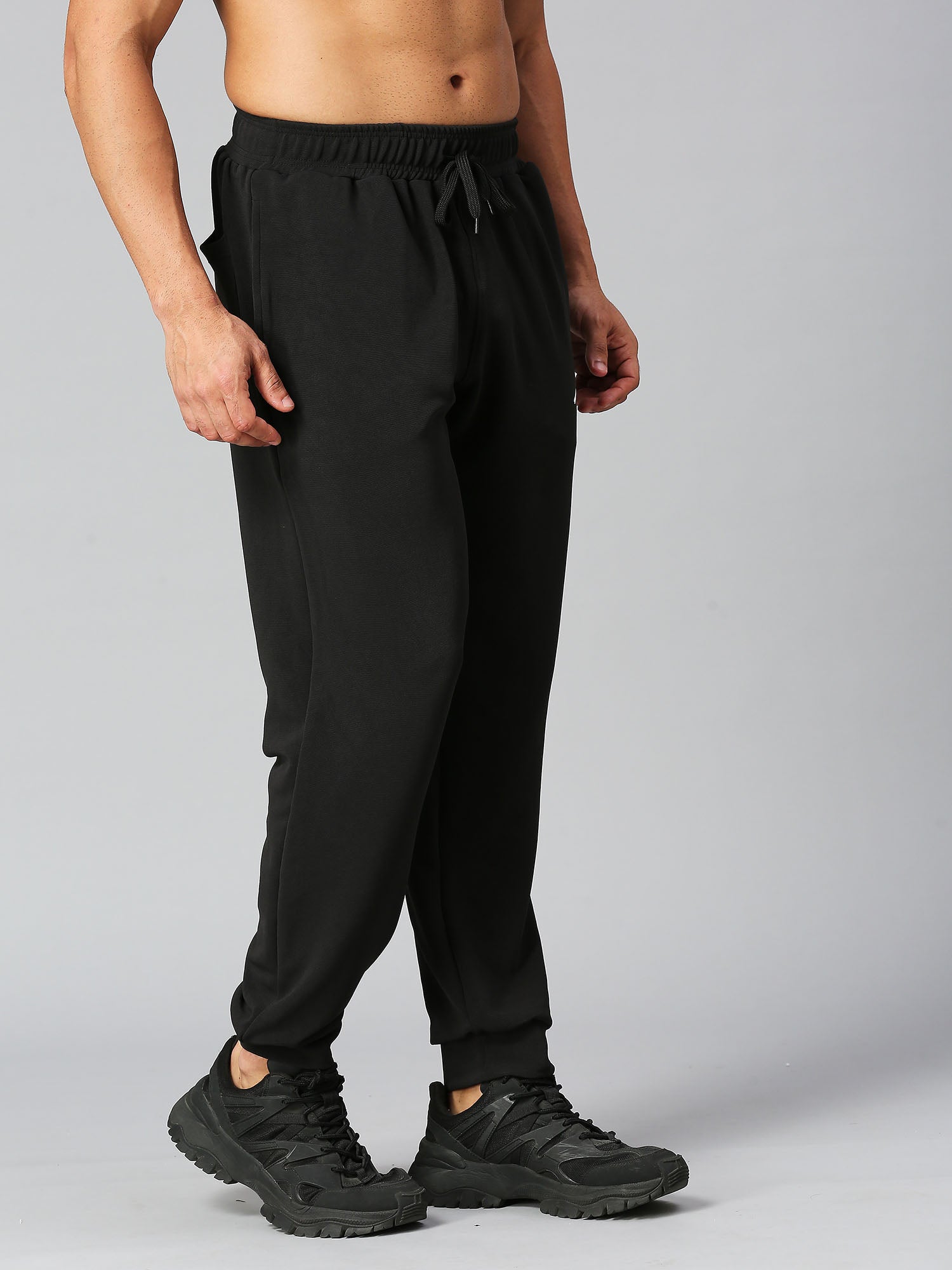 Black jogger fashion sweatpants