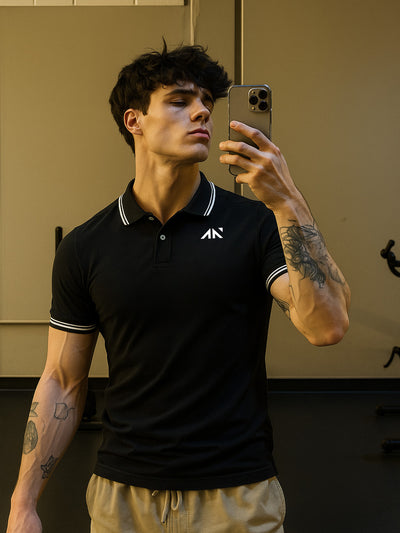 Performance Polo Tshirt Black