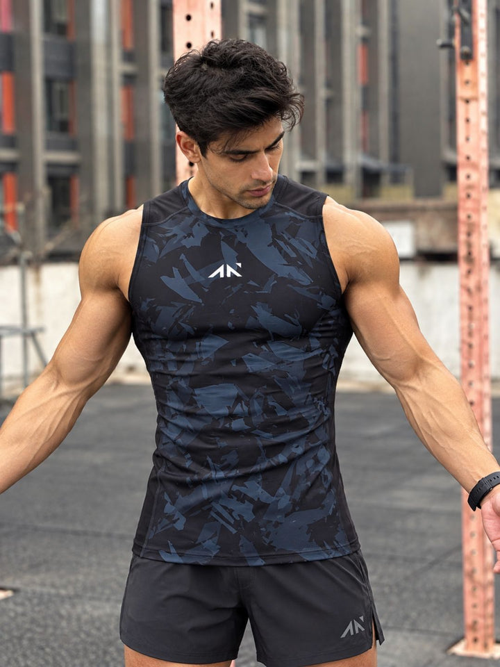 Critical Compression Vest Black Camo