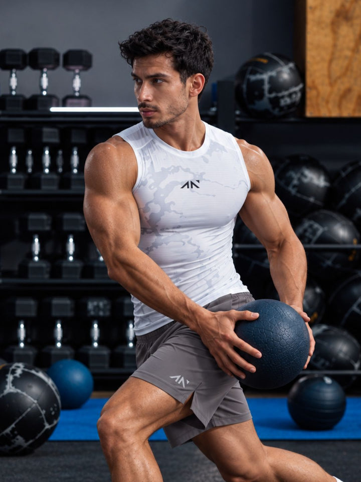 Critical Compression Vest White Camo