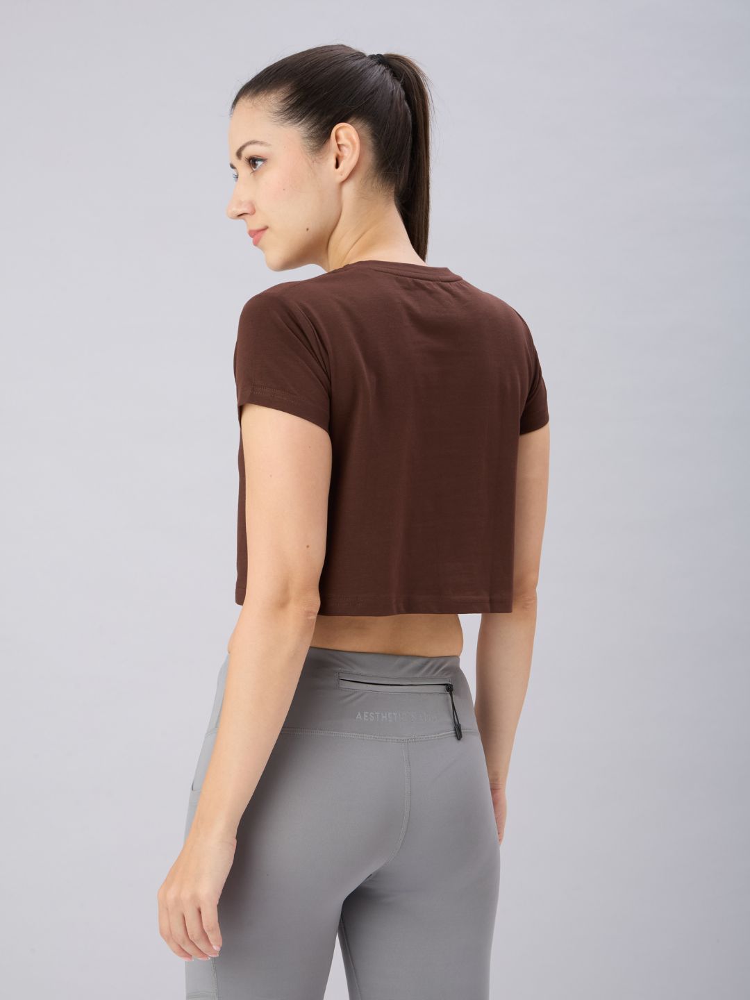Vengeance Crop Top Brown