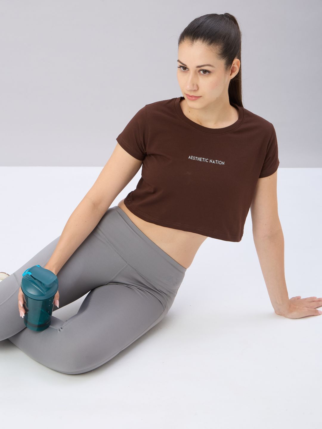 Vengeance Crop Top Brown
