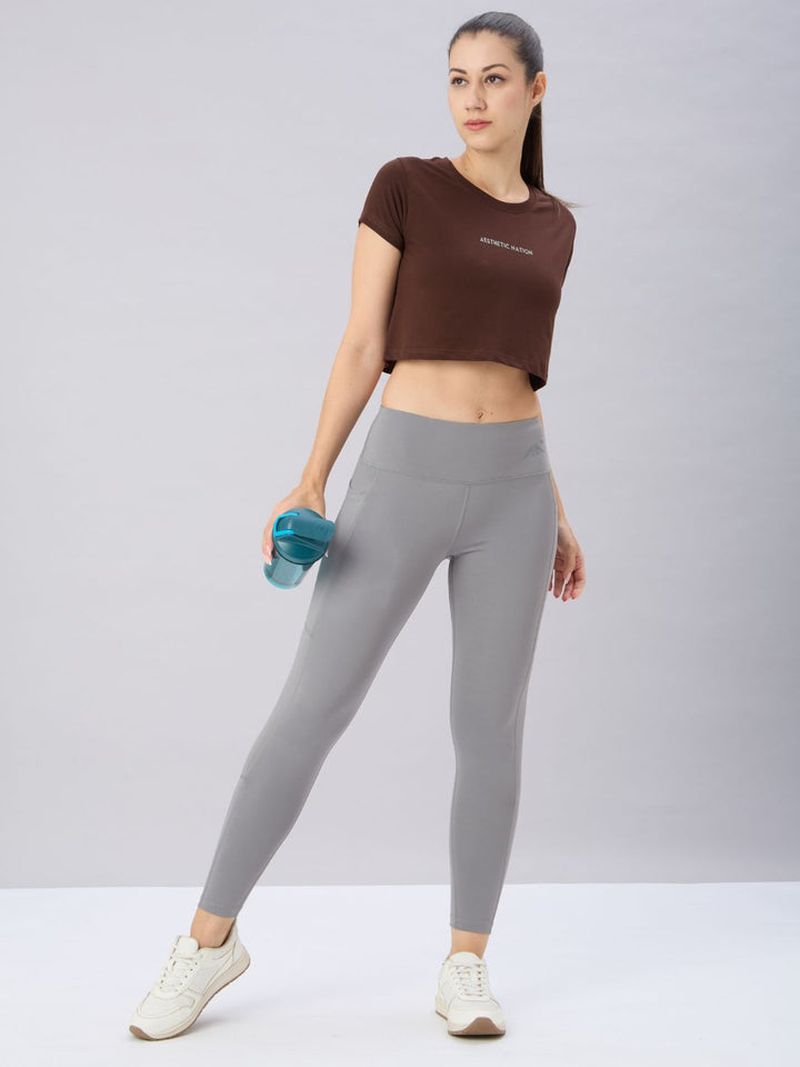 Vengeance Crop Top Brown