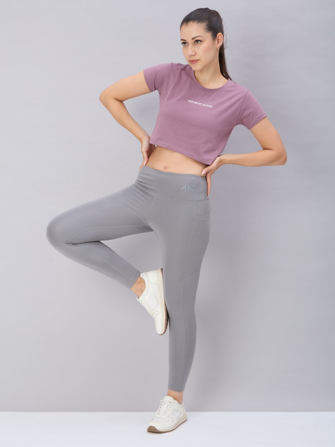 Vengeance Crop Top Dusty Purple