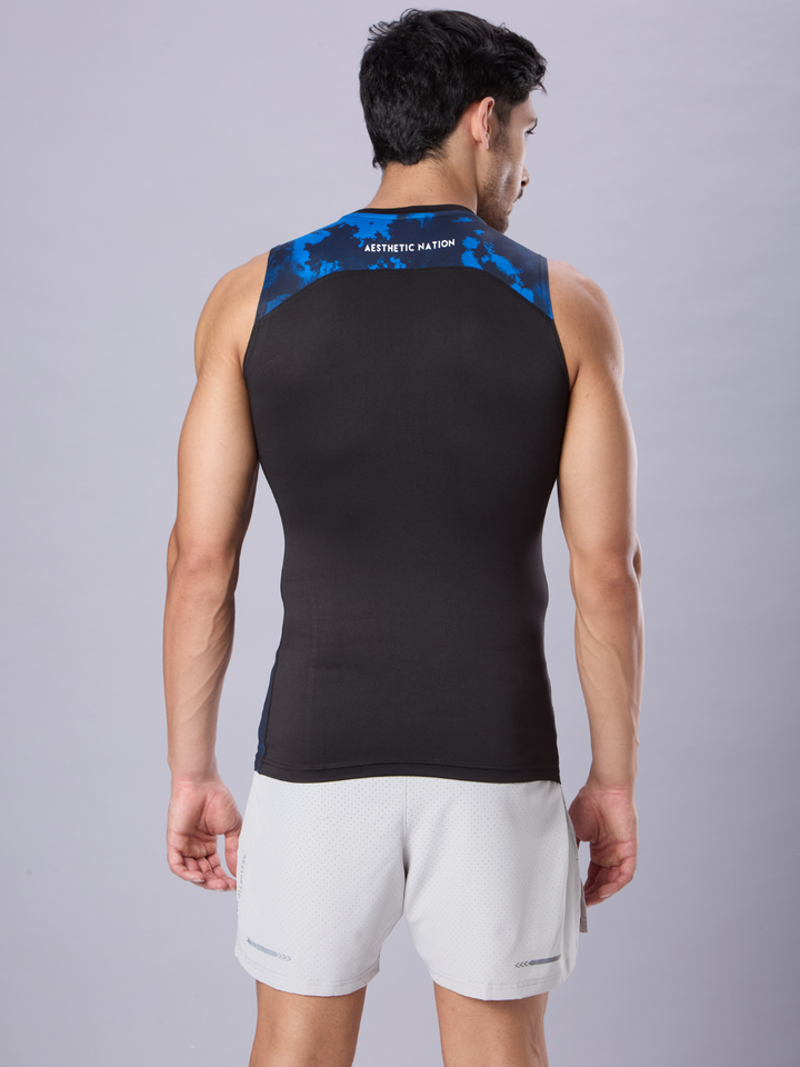 Critical Compression Vest Black Blue