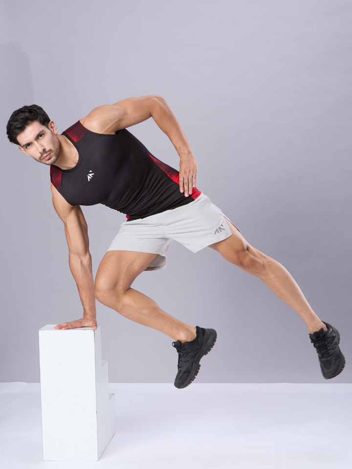 Critical Compression Vest Black Red