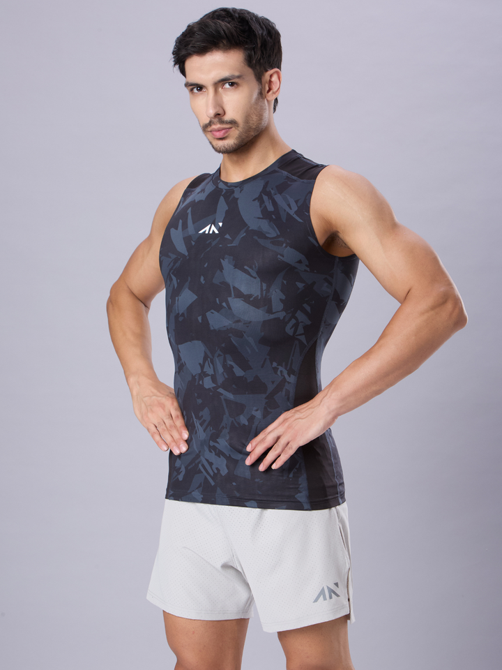 Critical Compression Vest Black Camo