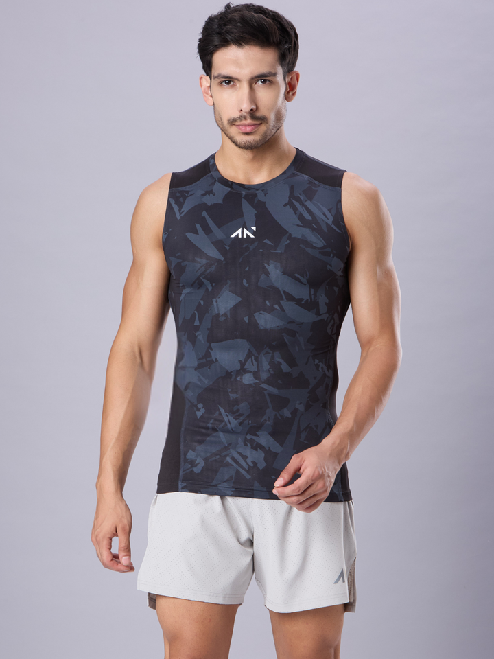 Critical Compression Vest Black Camo