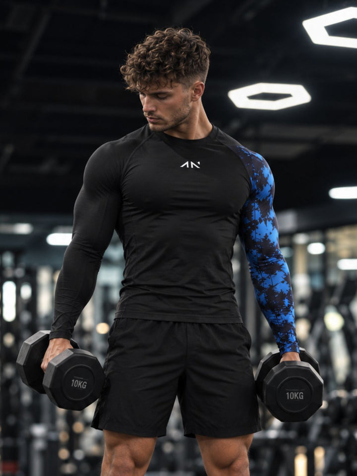 Critical Compression Tshirt Black Blue
