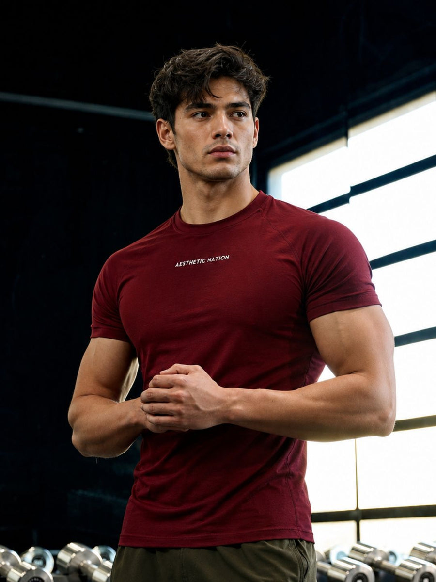 DripDry Performance T-shirt Maroon