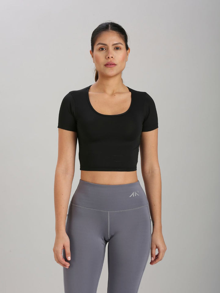Eternal Scoop Neck Crop Top