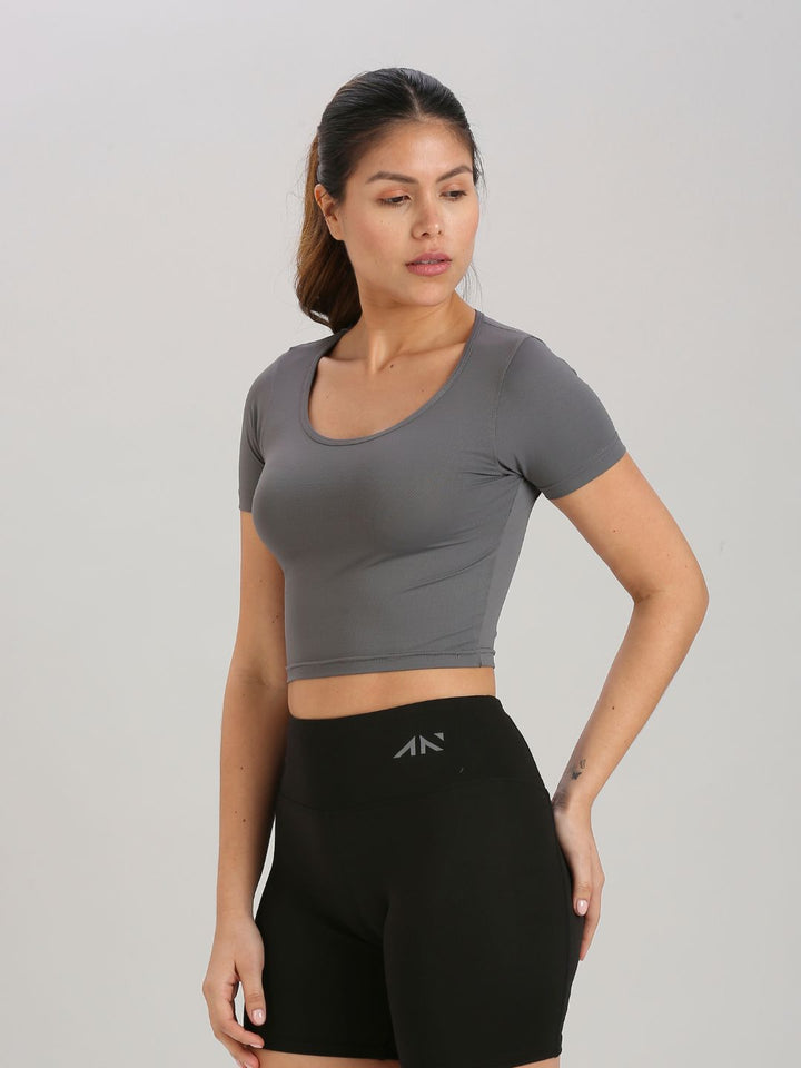 Eternal Scoop Neck Crop Top