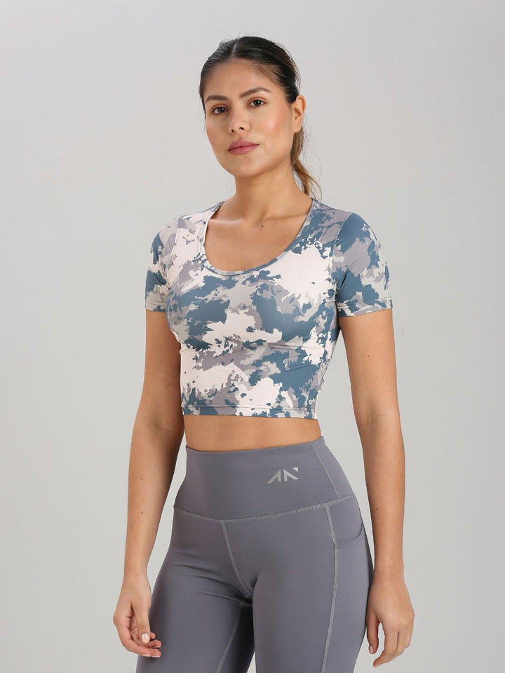 Eternal Scoop Neck Crop Top